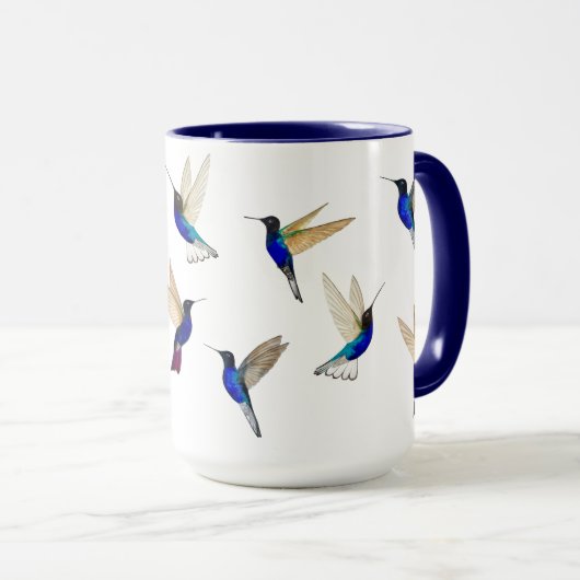Custom Hummingbirds Mug (Devant droit)