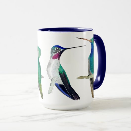 Custom Hummingbirds Mug Mok (Voorkant rechts)