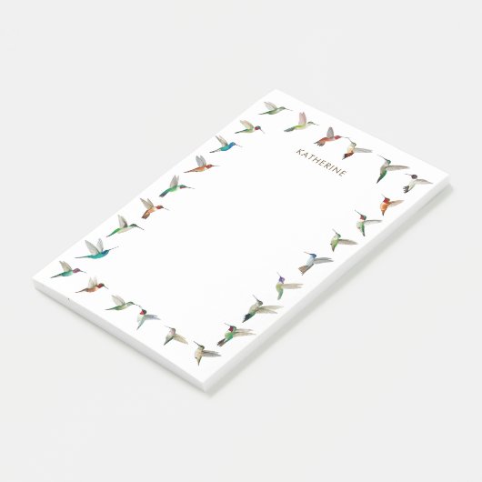 Custom Hummingbirds Post-it Notes (Schuin)