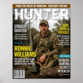 Custom HUNTER Magazine Hoesje, gepersonaliseerde j Poster (Voorkant)