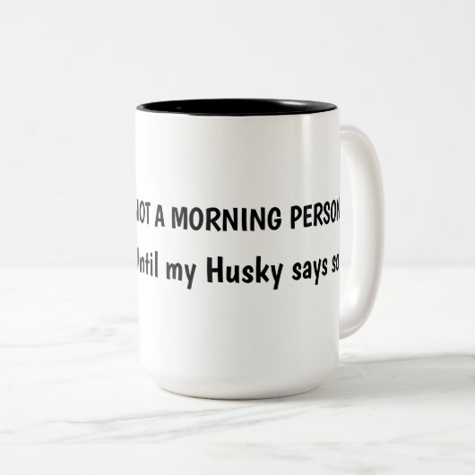 Custom Husky Coffee Mug (Devant droit)