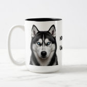 Custom Husky Coffee Mug (Gauche)