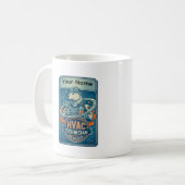 Custom HVAC Technician Cool Polar Bear Mug (Devant gauche)