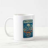 Custom HVAC Technician Cool Polar Bear Mug (Gauche)