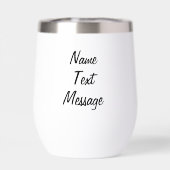 Custom I (hart) Quilling, Witte Drank Tumbler (Achterkant)