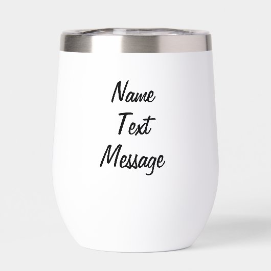 Custom I (hart) Quilling, Witte Drank Tumbler (Achterkant)