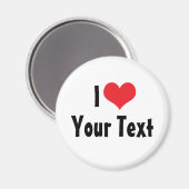 Custom I Love Magnet Magneet (Voorkant / Achterkant)