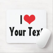 Custom I Love Mousepad Muismat (Met muis)