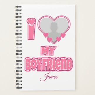 Custom I Love My Boyfriend – Foto en naam toevoege Planner