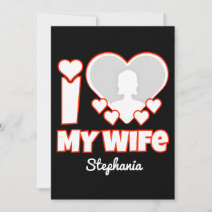 Custom I Love My Wife – Naam en foto toevoegen Save The Date