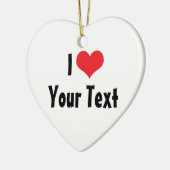 Custom I Love Ornament (Links)