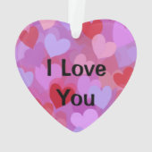 Custom I Love You Modern Typography Heart (dos)
