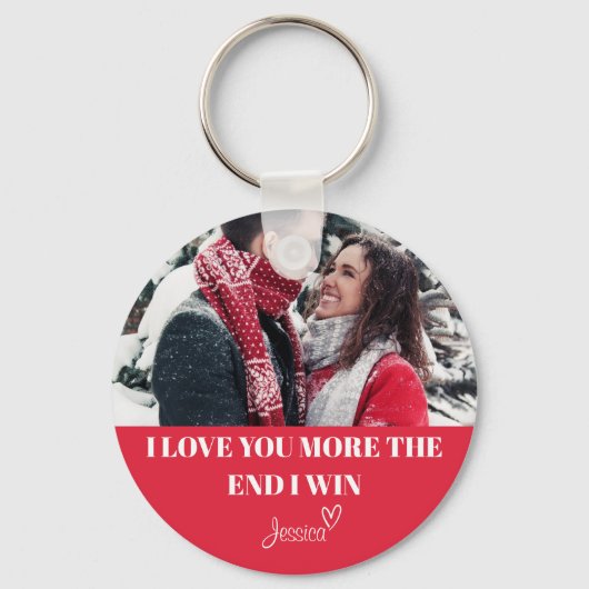 Custom I love you more, the End, I Win, Sleutelhanger (Voorkant)