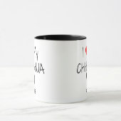 Custom Ik hou van mijn Chihuahua Mok (Midden)