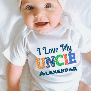 Custom Ik hou van mijn oom Romper