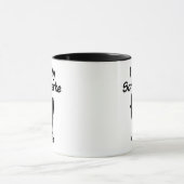 Custom Ik hou van mijn Schipperke hond silhouet Mok (Midden)