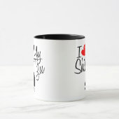 Custom Ik hou van mijn Shih Tzu Mok (Midden)