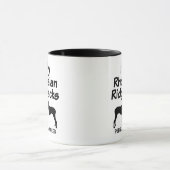 Custom Ik hou van mijn twee Rhodesian Ridgeback ho Mok (Midden)