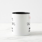 Custom Ik hou van mijn twee teckels Mok (Midden)
