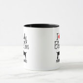 Custom Ik hou van mijn twee zwarte labs Mok (Midden)