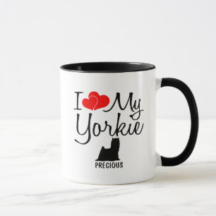 Custom Ik hou van mijn Yorkie Mok