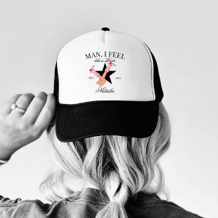 Custom Ik voel me als een bruid cowgirl vrijgezell Trucker Pet