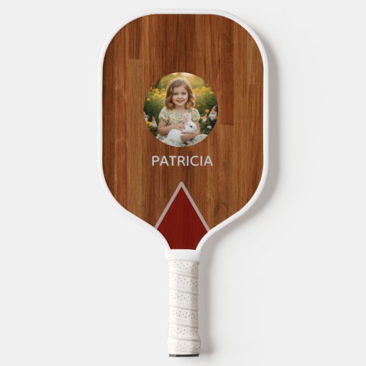 Custom Image & Name Pickleball Paddle Design  (Voorkant)