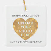Custom Image Text Keramisch Ornament (Voorkant)