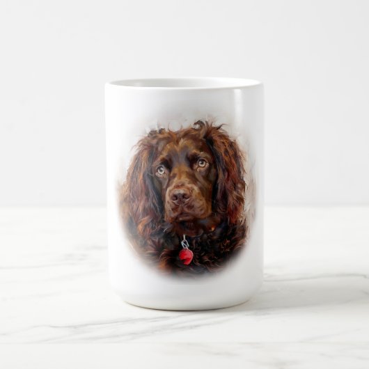 Custom Impressionist Boykin Spaniel Portrait Mug (Centre)