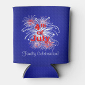 Custom Independence Day Fireworks Display Blikjeskoeler (Voorkant)