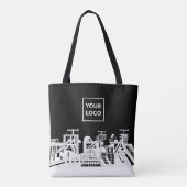 Custom Industrial Skyline Tote Bag with Logo (Dos)