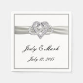 Custom Infinity Heart Papier Servetten (Voorkant)