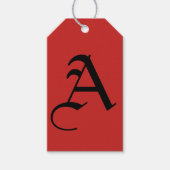 CUSTOM INITIAAL Gift Label Cadeaulabel (Voorkant)