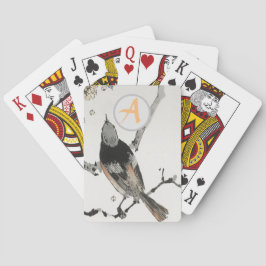 CUSTOM INITIAAL JAPANESE BIRD Klassieke speelkaart Pokerkaarten