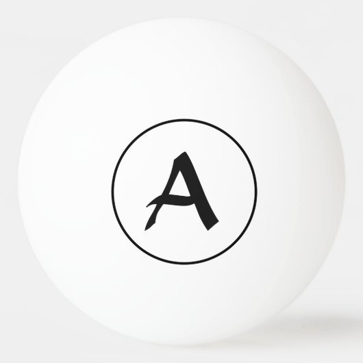 CUSTOM INITIAAL Ping Pong Ball (Achterkant)