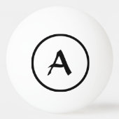 CUSTOM INITIAAL Ping Pong Ball (Voorkant)