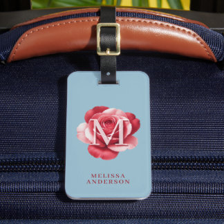 Custom Initial Rose iPhone Case | Modern Floral Bagagelabel