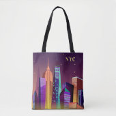 Custom initialen New York Illustration bags Draagtas (Voorkant)