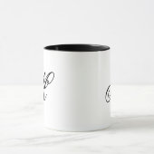 Custom Initials Elegant Monogram Coffee Mug (Centre)