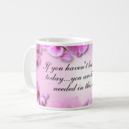 Custom Inspirational Pink Orchid Koffiemok