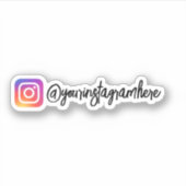 Custom Instagram Social Media Sticker (Voorkant)