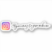 Custom Instagram Social Media Sticker (Voorkant)