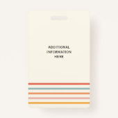 Custom Instructional Coach Educational Coach Retro Badge (Achterkant)