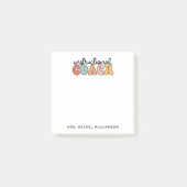 Custom Instructional Coach Educational Coach Retro Post-it® Notes (Voorkant)
