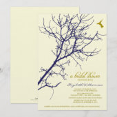 :custom: Invitation à la douche nuptiale Silhouett (Devant / Derrière)