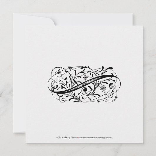 :custom: Invitation au mariage élégante (Dos)