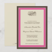 :custom: Invitation au mariage tout simplement élé (Devant / Derrière)