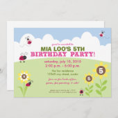 :custom: Invitation de la fête d'anniversaire de L (Devant / Derrière)