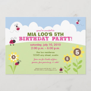 :custom: Invitation de la fête d'anniversaire de L