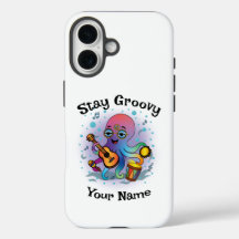 Custom iPhone Case | Retro Octopus | Name & Text